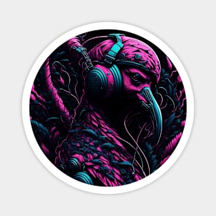 FLAMINGO RAVE TECHNO RAVE Magnet